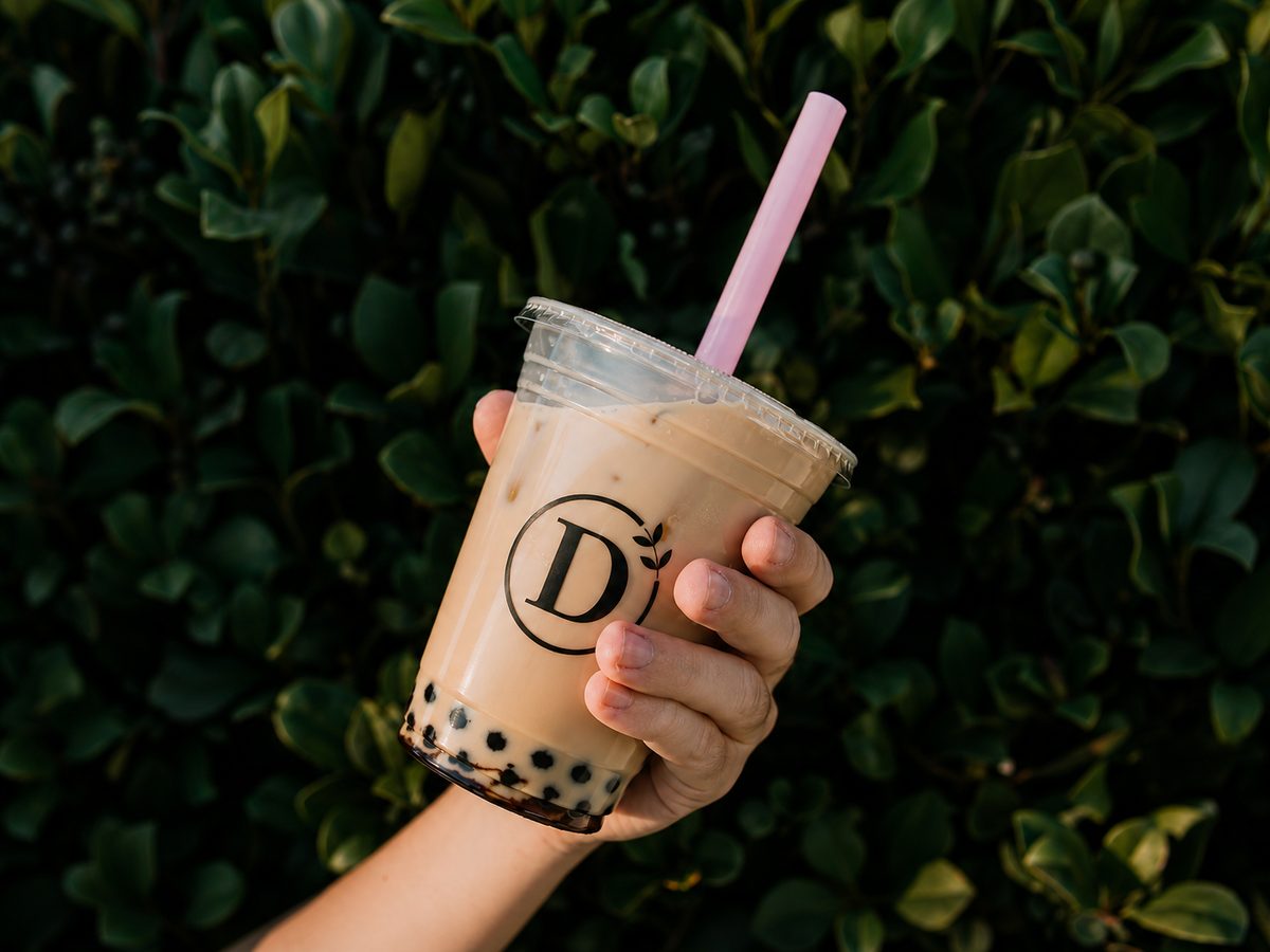 D Marketplace brown sugar boba milk tea